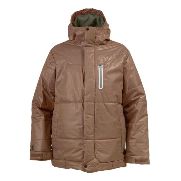 NEW $280 BURTON DURBAN JACKET!XS or SmBrown Wood GrainGrowling Bear Lining